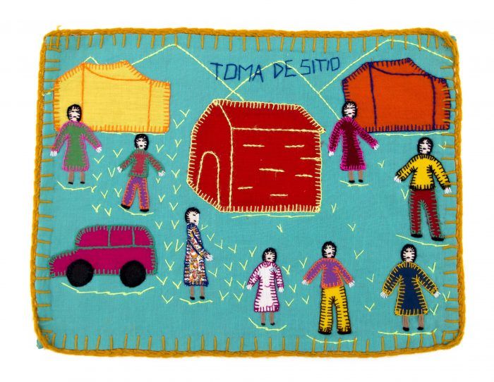Fotografía de una arpillera