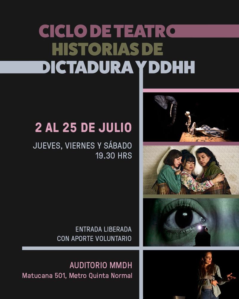 Ciclo de Teatro Historias de Dictadura y Derechos Humanos 2026