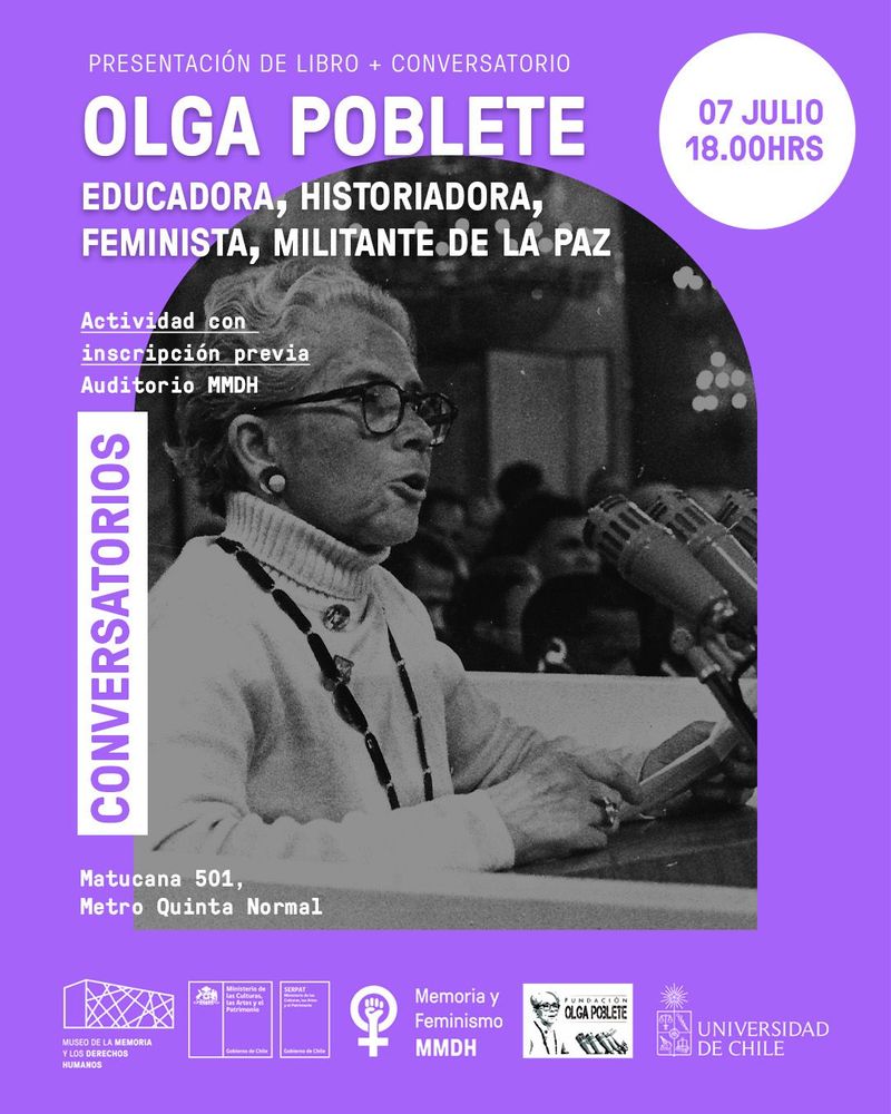 Olga Poblete, Educadora, Historiadora, Feminista, Militante de la Paz
